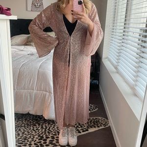 Pink Sequin Duster